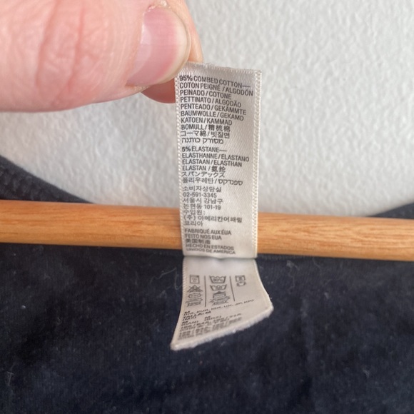 AMERICAN APPAREL Cotton Spandex Racerback Thong Bodysuit 🖤 - Picture 5 of 10